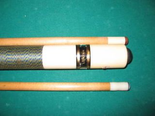 billiard by viking custum cue 2 shaft in good condition 18 1/2 0z