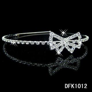 Wedding Bridal crystal Flower Girls tiara crown headband 1012