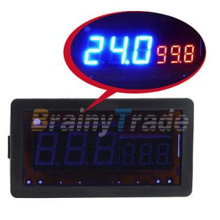 100V 100A DC Digital Blue Red LED Combo Panel Amp Meter Voltmeter with 