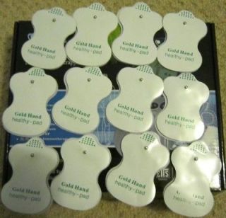 Electrode Pads For Tens Machine Reusable Replacement 12 pads