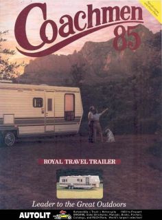 1985 coachmen royal travel trailer brochure  9