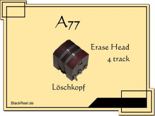 Revox A77 A 77 A 77 4 track erase head Reel to Reel Tape Recorder