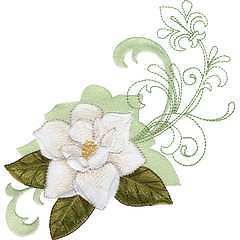 brother babylo ck pes embroidery card magnolia en fleur time