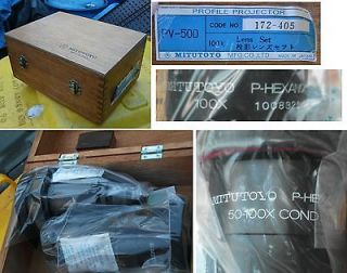 Mitutoyo Profile Comparator Lenses PV 500 172 405 New in box