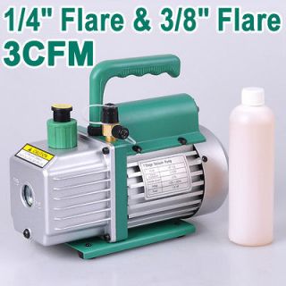 New 3CFM Electric Air Vacuum Pump AC For Refrigerant R410a R134a R12 