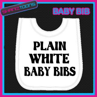 100 white baby bibs plain job lot bulk buy wholesale