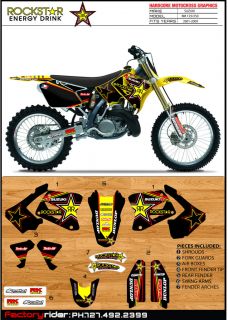   Suzuki Motocross Graphics RM 125 250 2001 09 Dirt Bike Graphics