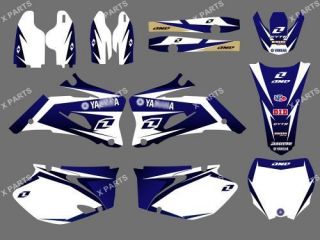 TEAM GRAPHICS&BACKGROUNDS DECALS STICKERS YAMAHA YZ250F YZ450F 2008 