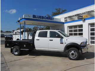 Dodge  Ram 4500 Crew Cab HD Cab & Chassis Dually Flat Bed Leather Tow 