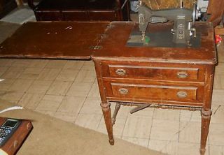 NICE VINTAGE KENMORE DELUXE ROTARY SEWING MACHINE 8300 1 IN CABINET