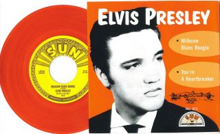 Elvis Presley Color Vinyl 45 RPM   W/ Picture Sleeve  SUN Label 215