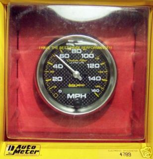 autometer carbon fiber programmable speedometer 4789  232