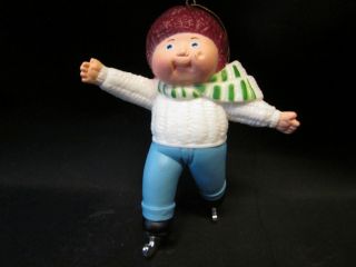 CABBAGE PATCH KIDS 84 ORNAMENT BOY ICE SKATING CHRISTMAS WINTER 