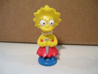 THE SIMPSONS LISA SIMPSON RED ROOK CHESS PIECE PVC FIGURE 1992