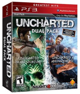 Uncharted Dual Pack (Uncharted 1 + Uncharted 2) PS3 Video Game BRAND 