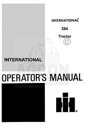 farmall international 284 operators instruction manual  18