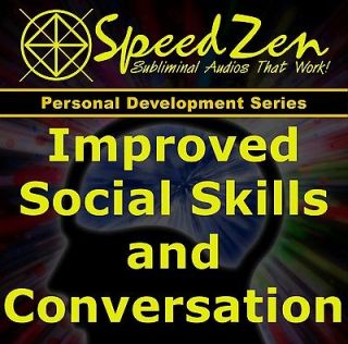 Improved Social Skills & Conversation Subliminal CD hemi sync holosync