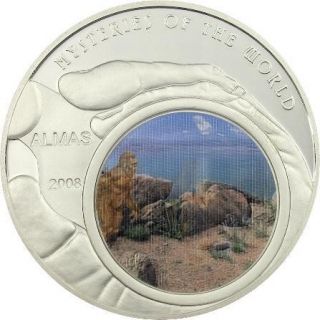 mongolia 2008 mysteries of world 500t silver coin proof from