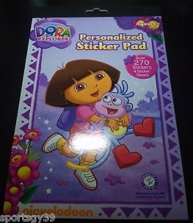 New Nickelodeon Dora the Explorer Boots 270 + Stickers Pad Book