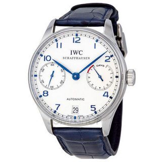 Newly listed IWC Portuguese Automatic Steel Blue Mens Watch IW500107