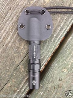 custom kydex neck sheath for fenix pd30 flashlight torch time