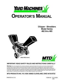 MTD Chipper Shredder+ in Chippers, Shredders & Mulchers