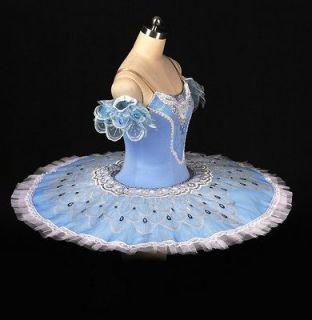 Classical Ballet Tutu Blue 4 Professional Competition 8 yrs 2 Adult 