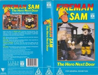 FIREMAN SAM THE HERO NEXT DOOR VHS PAL VIDEO RARE