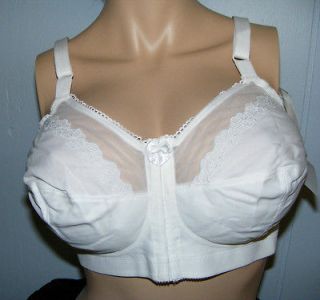 GODDESS WHITE BRA   # 204  NEW WITH TAGS  SZ 40 B Cup.Front snaps 