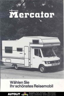 1984 mercator mobile home rv mercedes brochure german time left