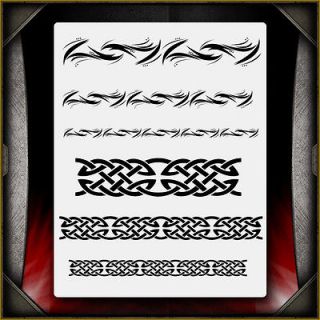 celtic tribal 2 airbrush stencil template airsick 