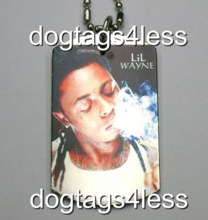 lil wayne dog tag hip hop dogtag necklace free chain