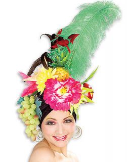 Carmen Miranda Multi Color Tropical Chiquita Banana Fruit Hat Costume 