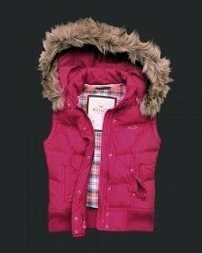 Ladies Hollister Pacific Down Vest by A&F Abercrombie&Fi​tch  Dark 