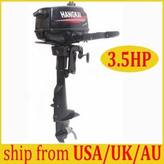 NEW 3.5HP OUTBOARD MOTOR BOAT ENGINE UPDATED WITH 2 STROKE WATER 