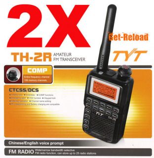 2pcs X TYT TH 2R UHF 400 480MHz PMR446 Mini Handheld Two Way Radio 
