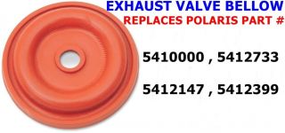 EXHAUST VALVE BELLOW FITS  POLARIS 440, 500, 600, 700 , 800 , 900