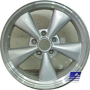 05 09 Ford Mustang 17x8 Factory 5 Funnel Spoke Machined Charcoal Wheel 