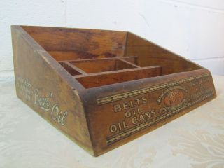 Antique BOYE NEEDLE Company Products Country Store Display Cabinet Box 