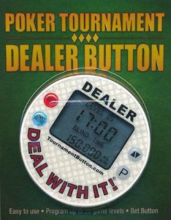 Newly listed DB DEALER Poker Tournament Dealer Button Timer Combo 