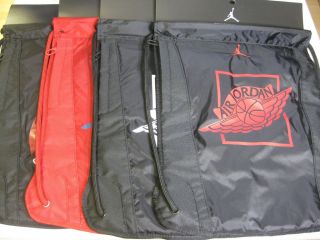 JORDAN Training Gym Sack Bag Backpack Black Grey Red​ White NEW NWT 