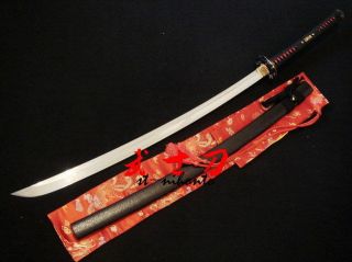 clay tempered t 10steel blade japan naginata katana dragon tsuba full 