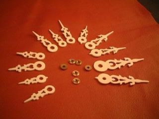 cuckoo clock hands assortment of 6 pairs with bushings time