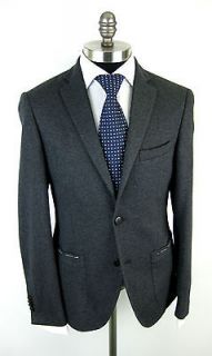 New ETRO Milano Italy New Jersey Gray Coat Jacket Blazer 48 38 38R 