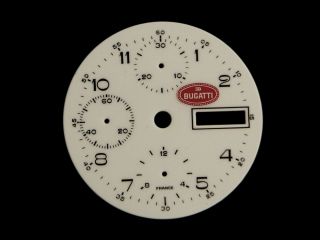 bugatti chronograph watch dial valjoux 7750 enamel new from 