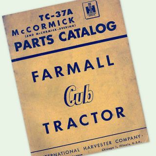 FARMALL CUB PARTS MANUAL CATALOG MAGNETO CARBURETOR IHC ENGINE STARTER 