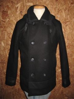 pretty green black double breasted hooded jacket bnwt