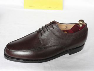 JOHN LOBB CROMER Brown Meleze Calf Leather Derby Lace Up Shoes UK 10 E 