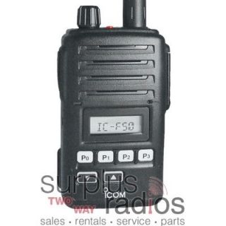 ICOM F60V 01 128CH 4W UHF 400 470MHZ RADIO WATERPROOF POLICE FIRE HAM 