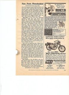 1964 bsa motorcycles a 65 a65 lightning rocket 650 ad